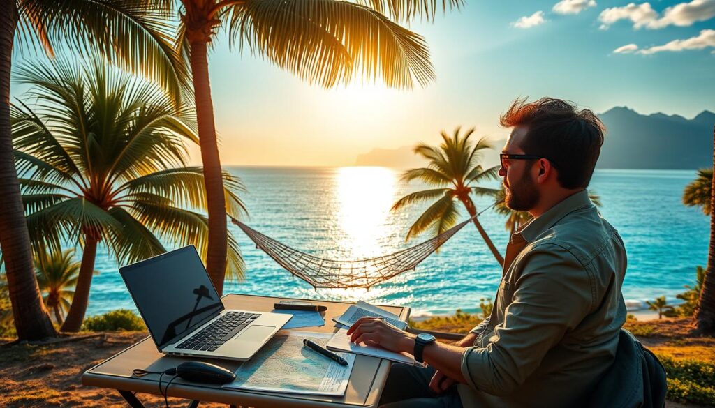 remote work escape story