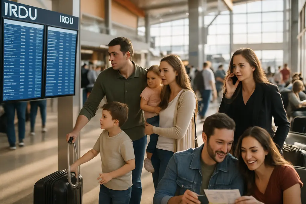 RDU Flight Options shown through aircraft at Raleigh-Durham airport gates